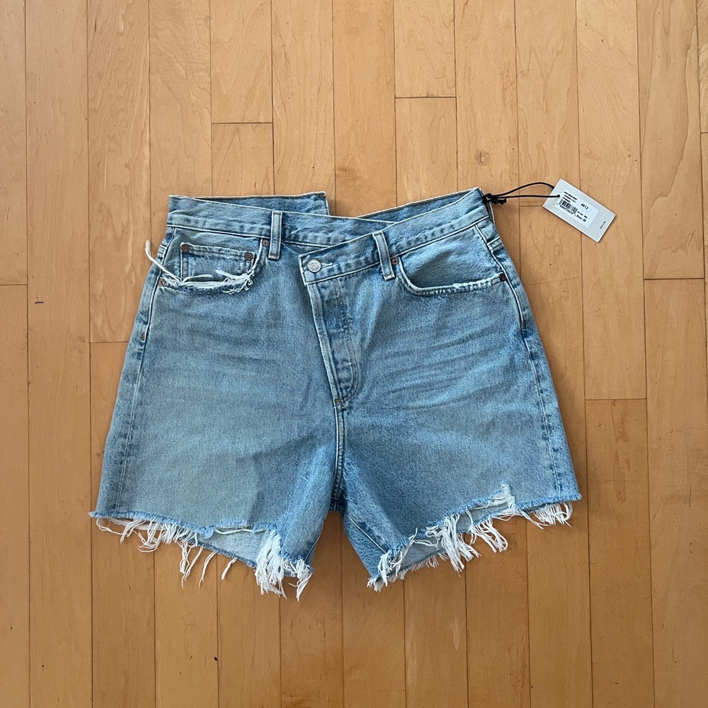 Agolde criss cross shorts